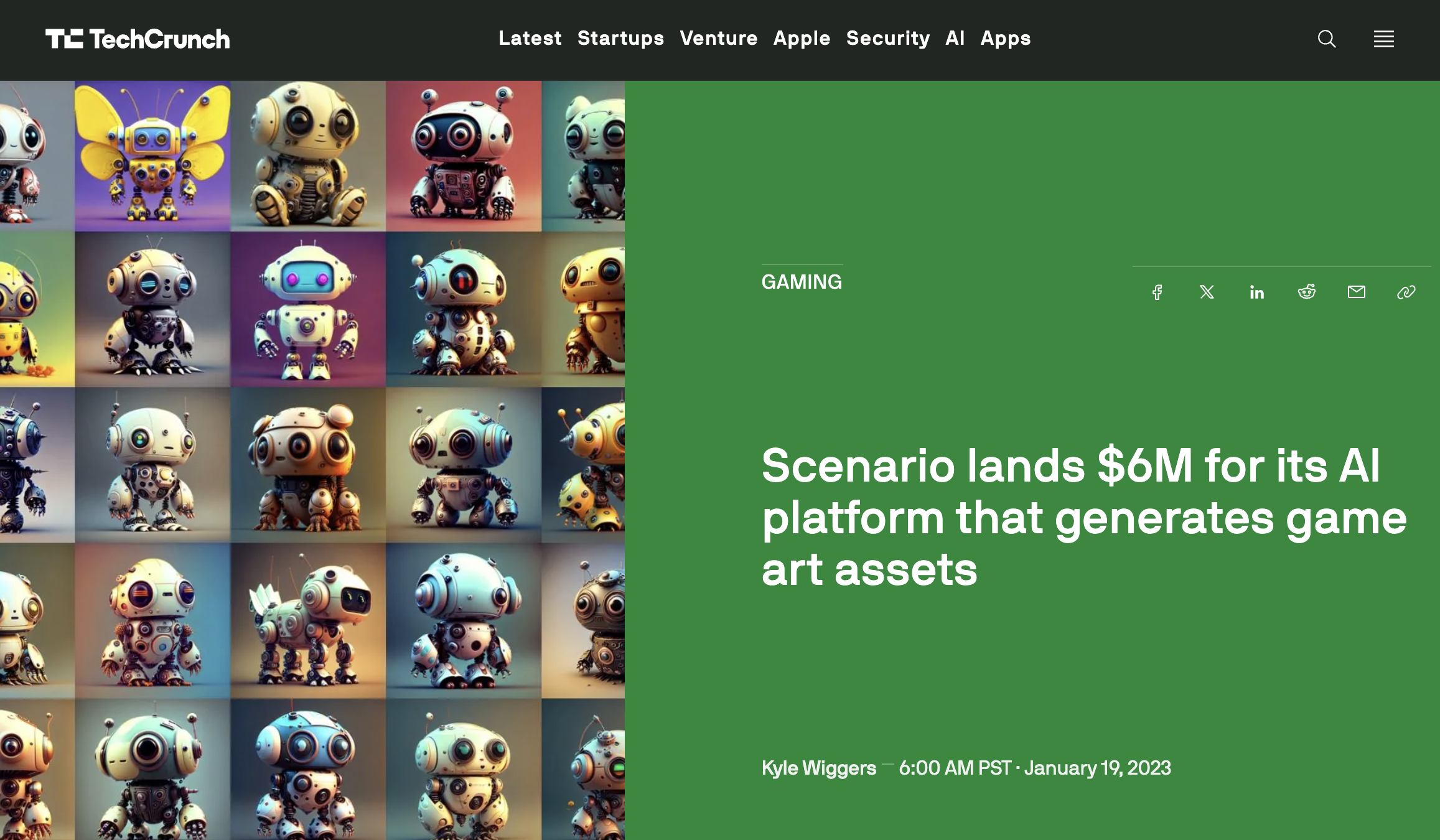 TechCrunch: Scenario lands $6M for its AI platform